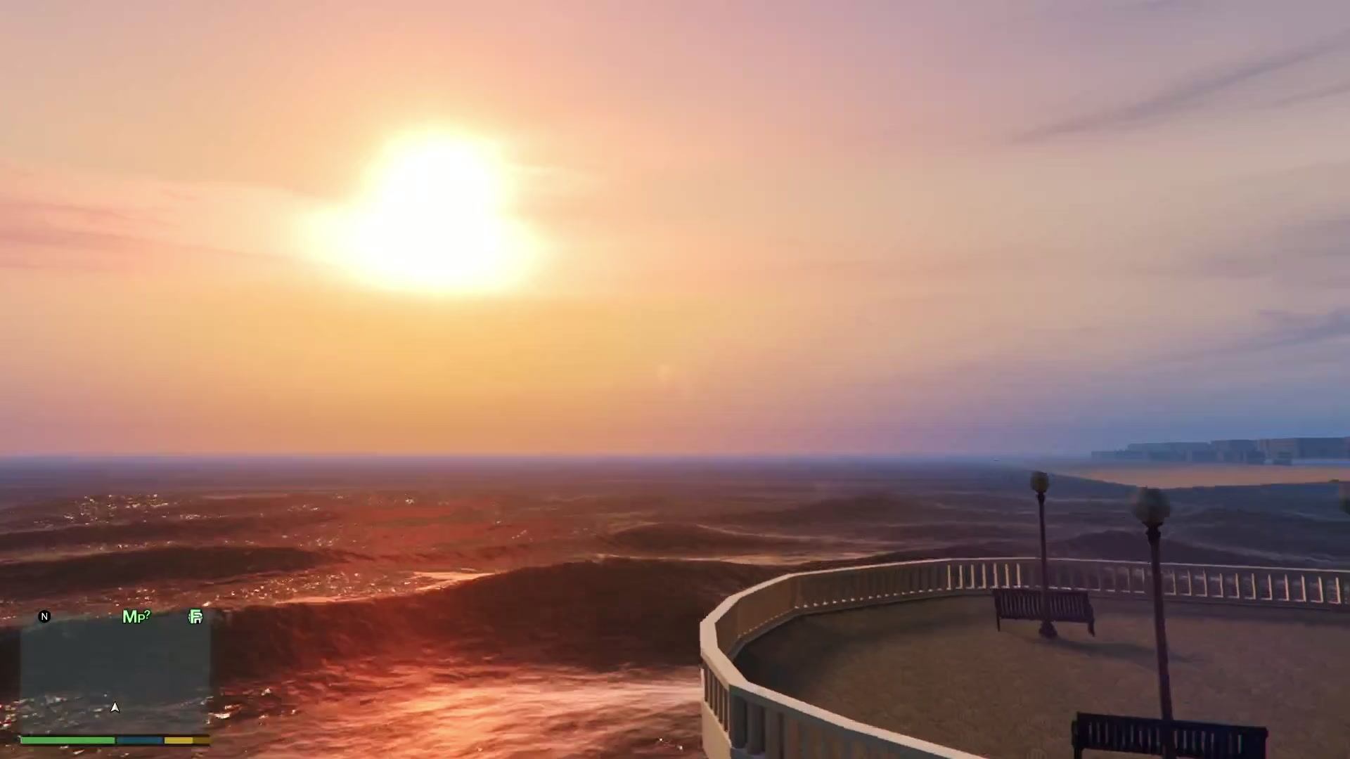 Vista dall’alto della mappa di Ostia dal video di presentazione